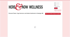 Desktop Screenshot of inthehereandnow.com