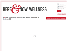 Tablet Screenshot of inthehereandnow.com